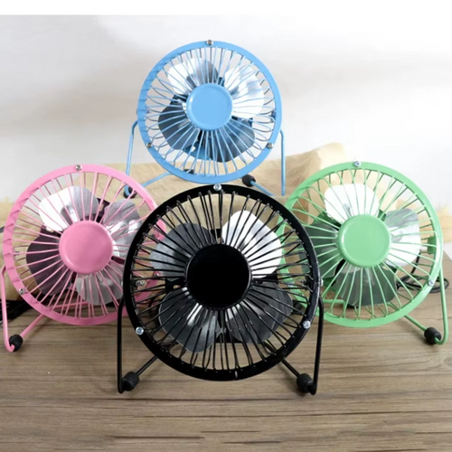 Mini Ventilador Usb Metalico Portatil