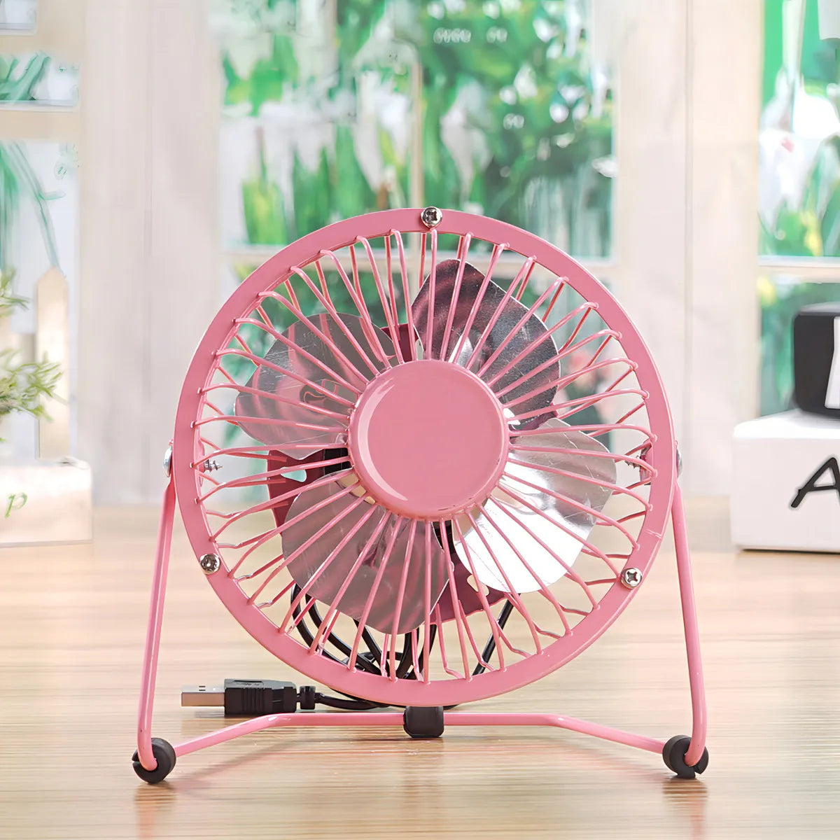 Mini Ventilador Usb Metalico Portatil