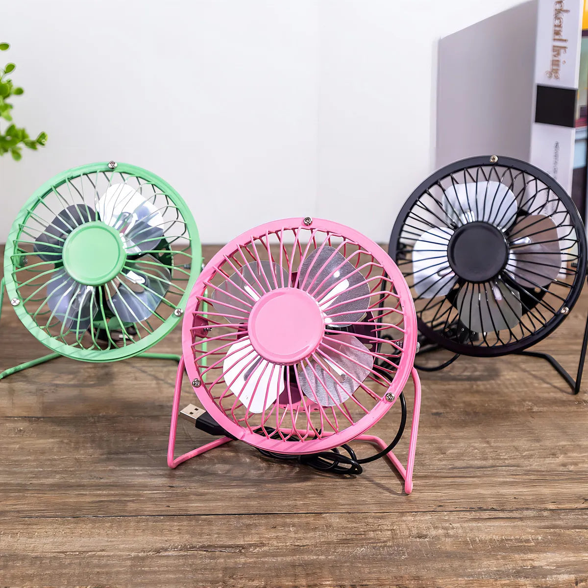 Mini Ventilador Usb Metalico Portatil